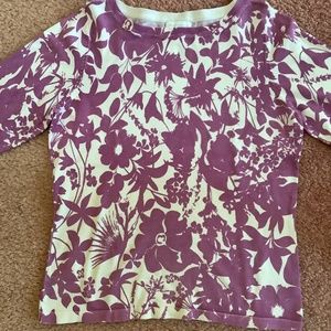 Charter Club top. Light purple and white, sizeM
